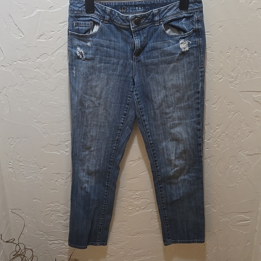 Lauren Conrad Classic Blue Distressed Women Jeans